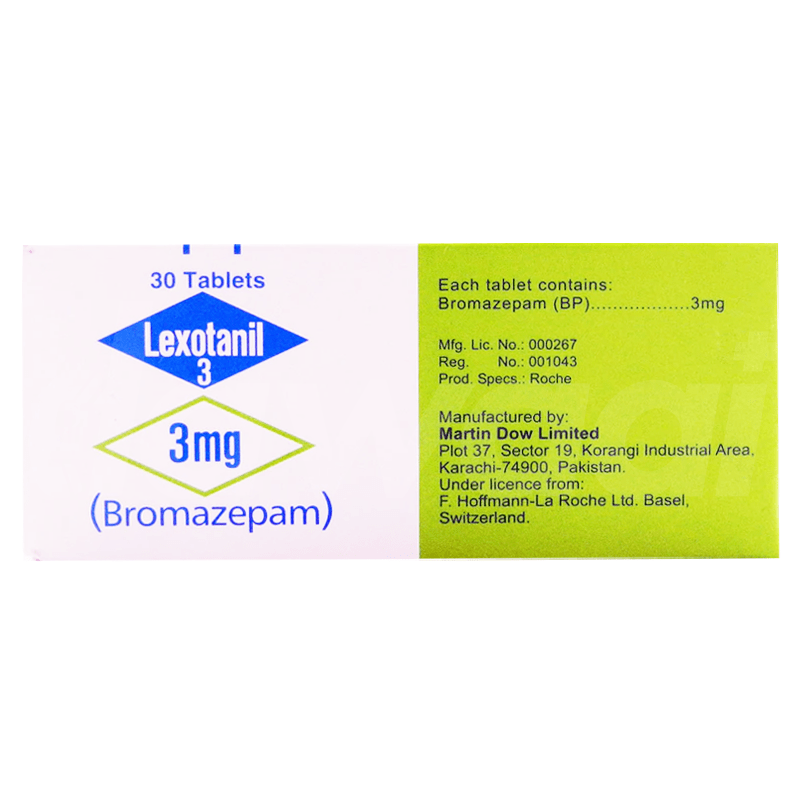 Lexotanil 3mg Tab.— Dawaai Uses, Side Effect, Price In Pakistan