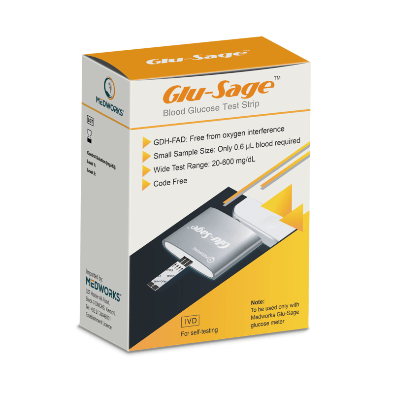 Glu-Sage Smartphone Glucose Testing Strips 50