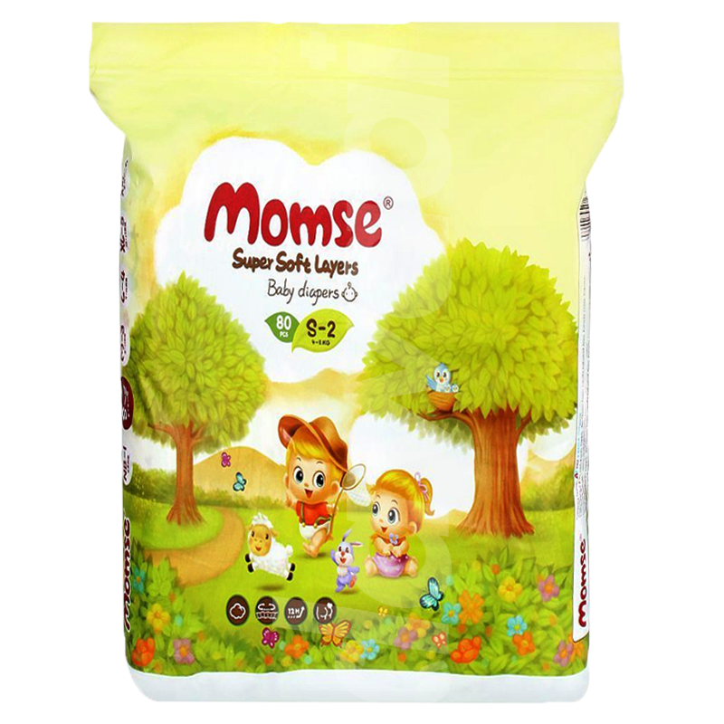 Momse Mega - Small Diapers 80 Pcs. Pack