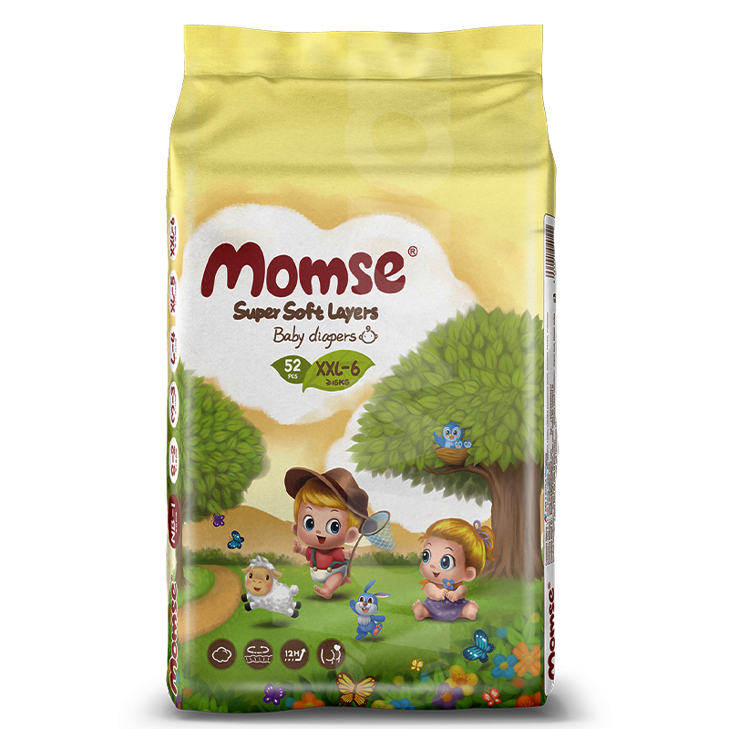 Momse Mega - XXL Diapers 52 Pcs. Pack