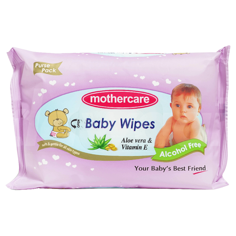 Mothercare Purple Purse Baby Wipes (Small) 25 Pcs. Pack