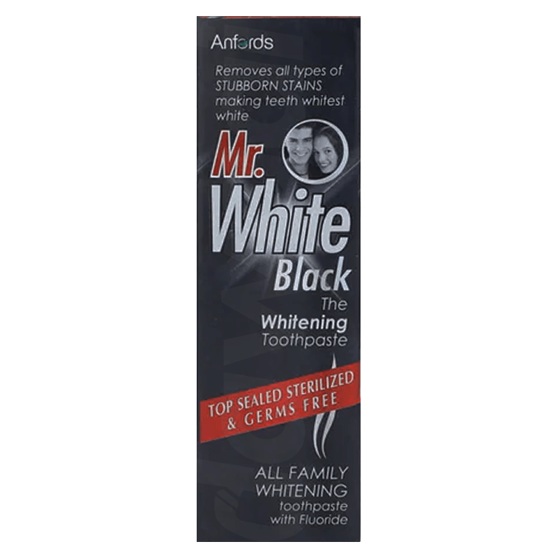 Mr.White Black The Whitening Toothpaste - Medium