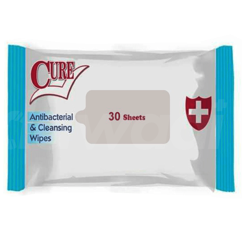 Cure Antibacterial & Cleansing Wipes 30 Pcs. Pack