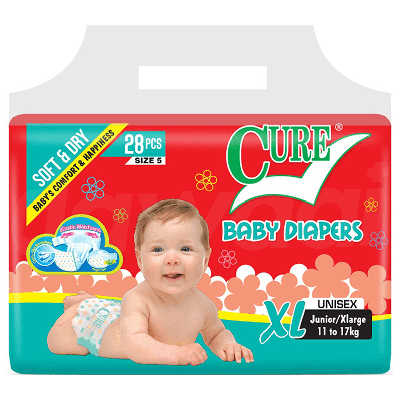 Cure Regular - XL Diapers 28 Pcs. Pack