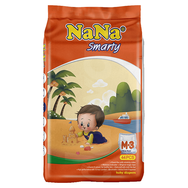 Nana Economy Smarty - Medium Diapers 44 Pcs. Pack