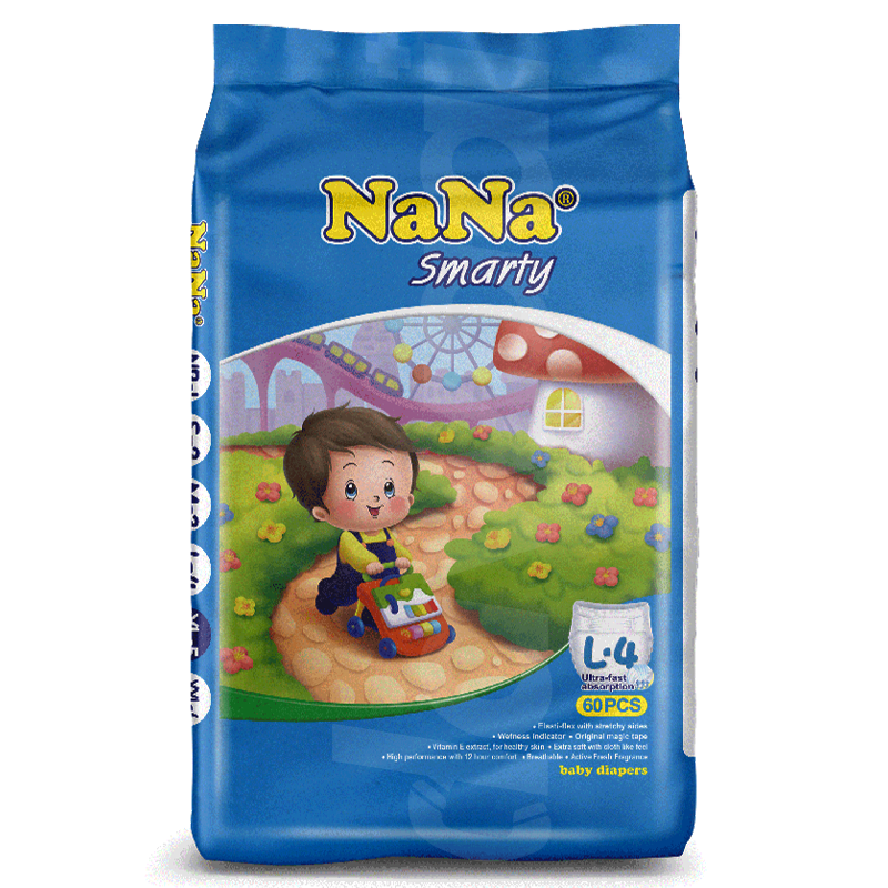 Nana Jumbo Smarty - Large Diapers 60 Pcs. Pack