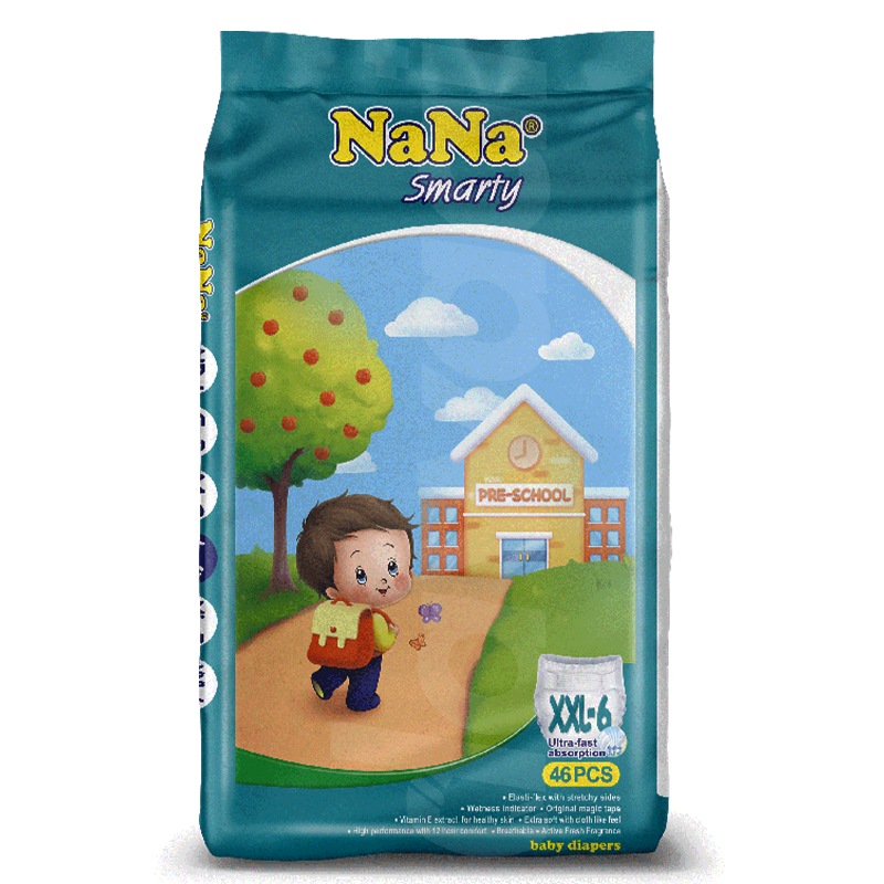 Nana Jumbo Smarty - XXL Diapers 46 Pcs. Pack