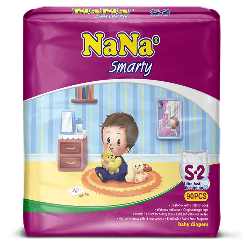 Nana Mega Smarty - Small Diapers 90 Pcs. Pack