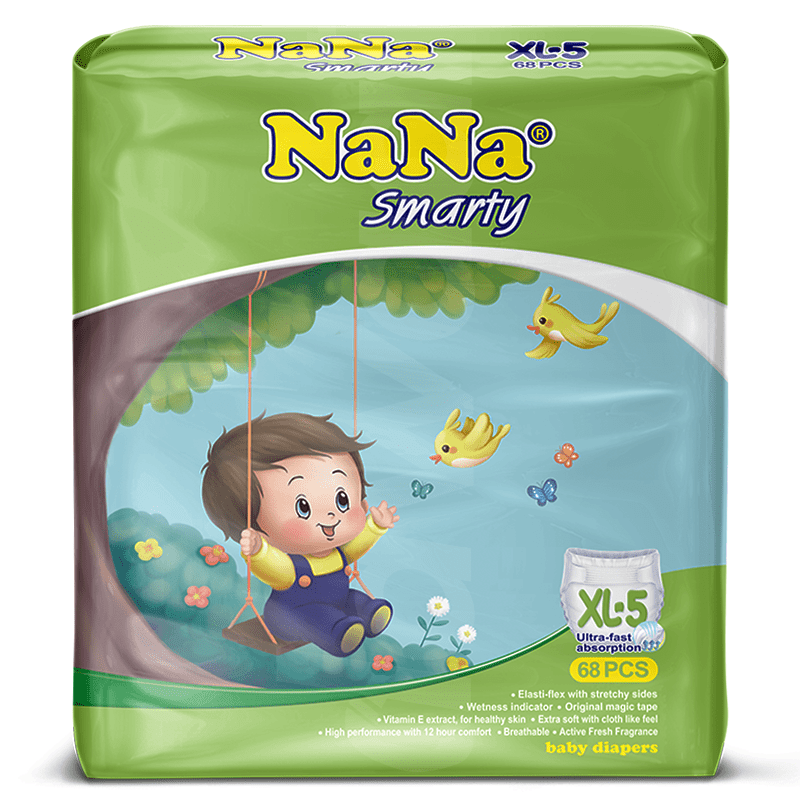 Nana Mega Smarty - XL Diapers 68 Pcs. Pack