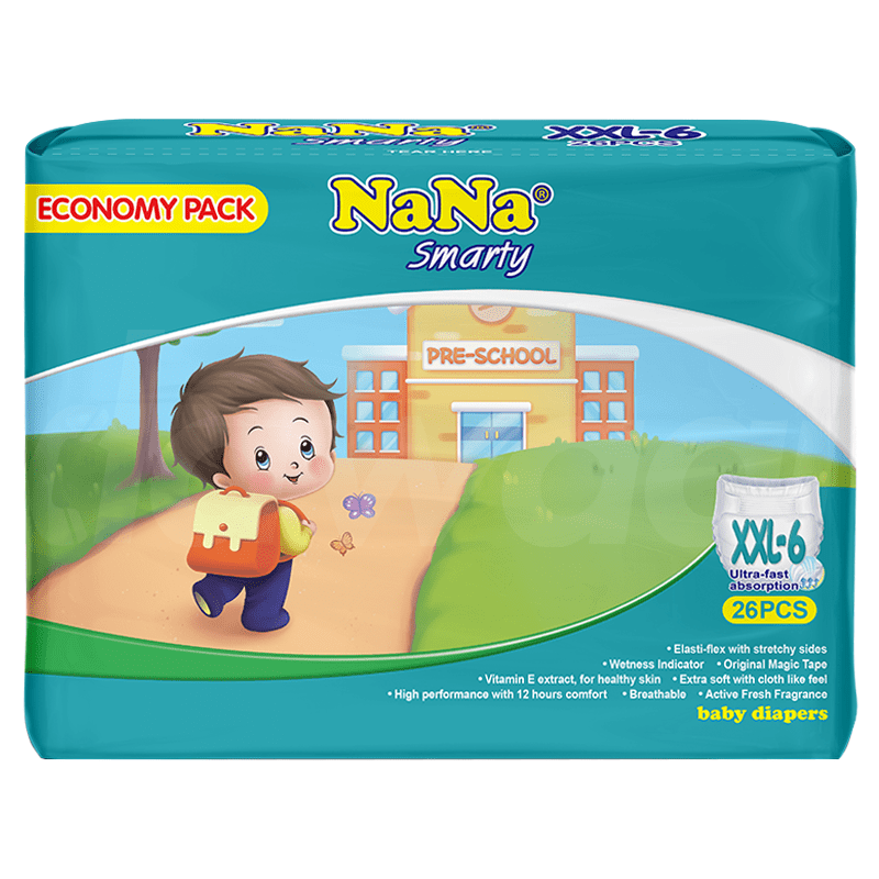 Nana Economy Smarty - XXL Diapers 26 Pcs. Pack