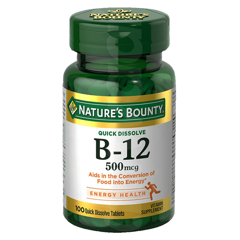 Nature's Bounty Vitamin B-12 500 mcg 100's