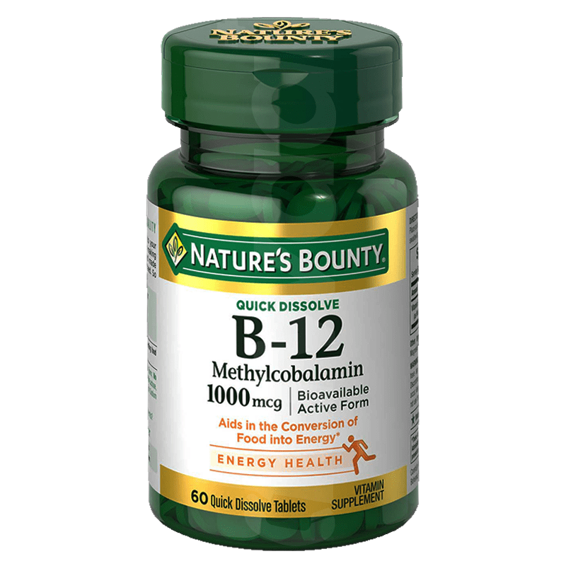 Nature's Bounty Vitamin Methylcobalamin B-12 1000mcg 60's