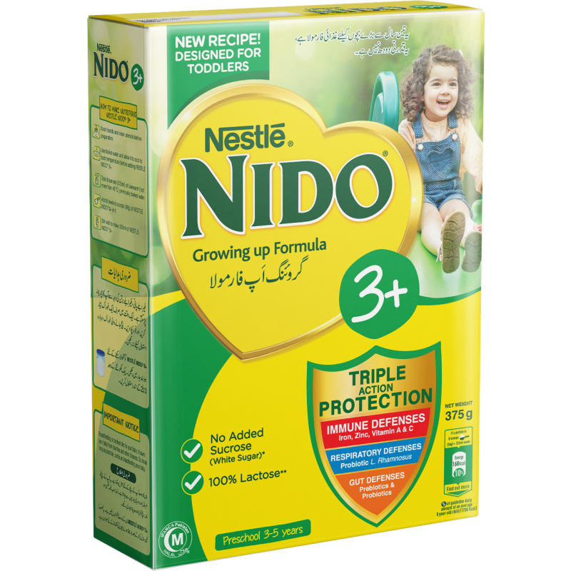 Nestle Nido 3+ Milk Powder 375 gm Soft Pack