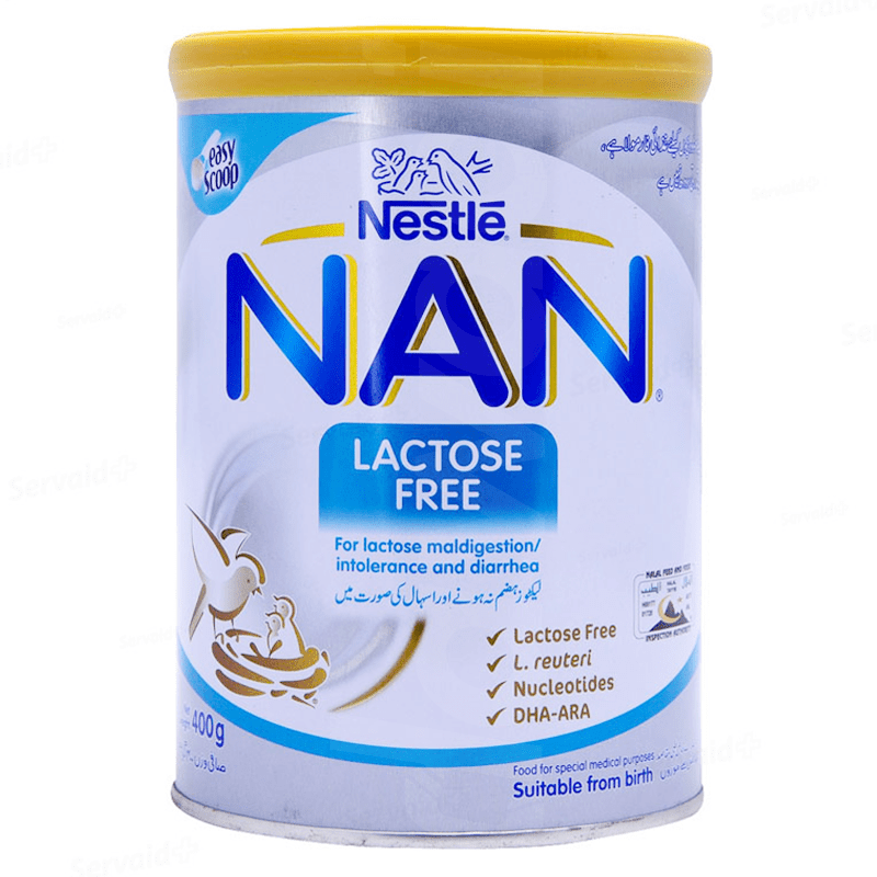 Nestle Nan - Lactose Free Milk Powder 400 gm Tin