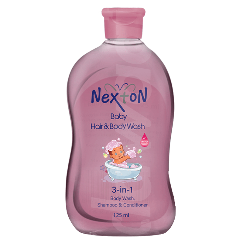Nexton Baby 3 in 1 Hair & Body Wash 125 ml Bottle
