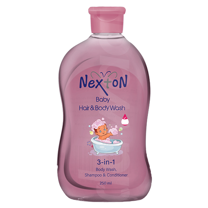 Nexton Baby 3 in 1 Hair & Body Wash 250 ml Bottle