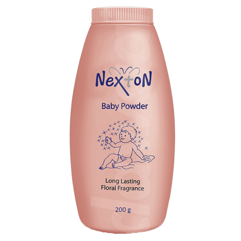 Nexton Pink Baby Powder 200 gm Bottle