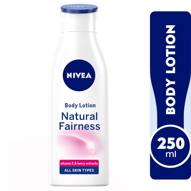 NIVEA Natural Fairness, Body Care Liquorice & Berry Extracts, Dry Skin
