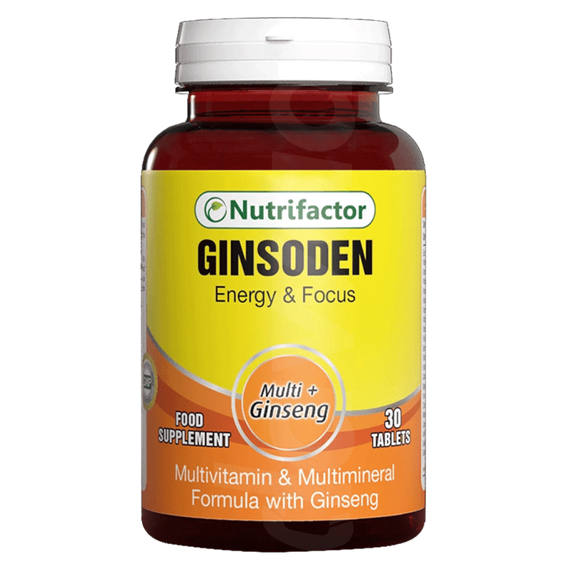 Nutrifactor Ginsoden Supplements 1 x 30's Tablets Bottle