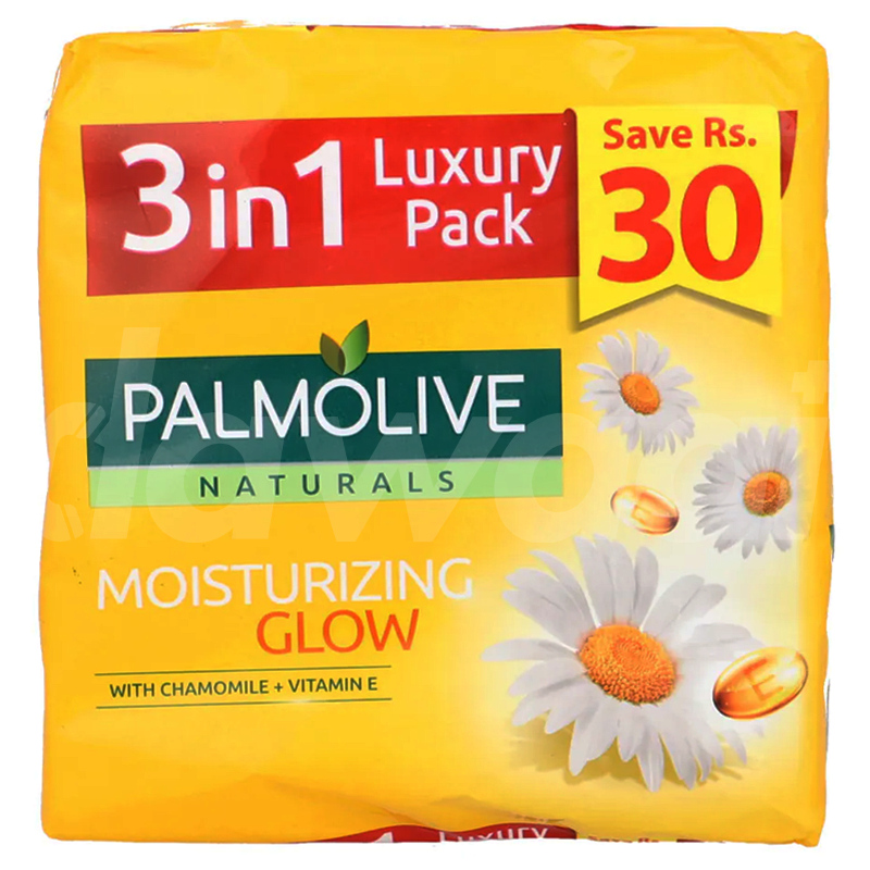 Palmolive Naturals Moisturizing Glow Soap 165 gm x 3 Bars Pack