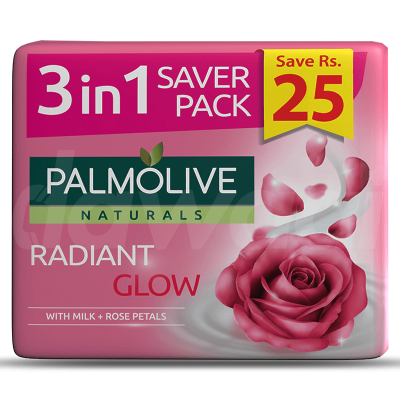 Palmolive Naturals Radiant Glow Soap 135 gm x 3 Bars Pack
