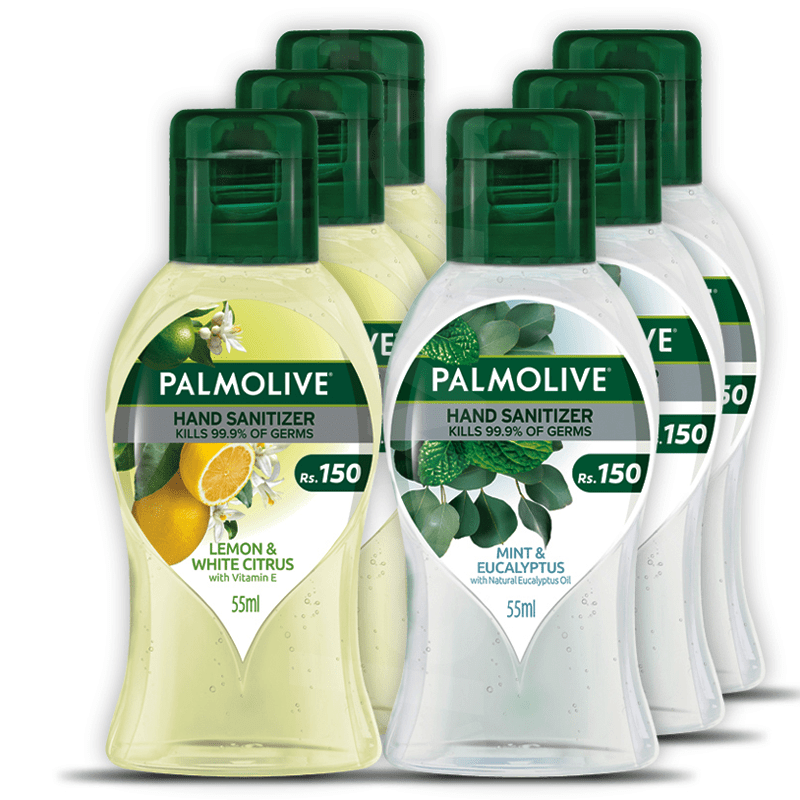 Palmolive Naturals Hand Sanitizer 55 ml x 6 Bottles Pack