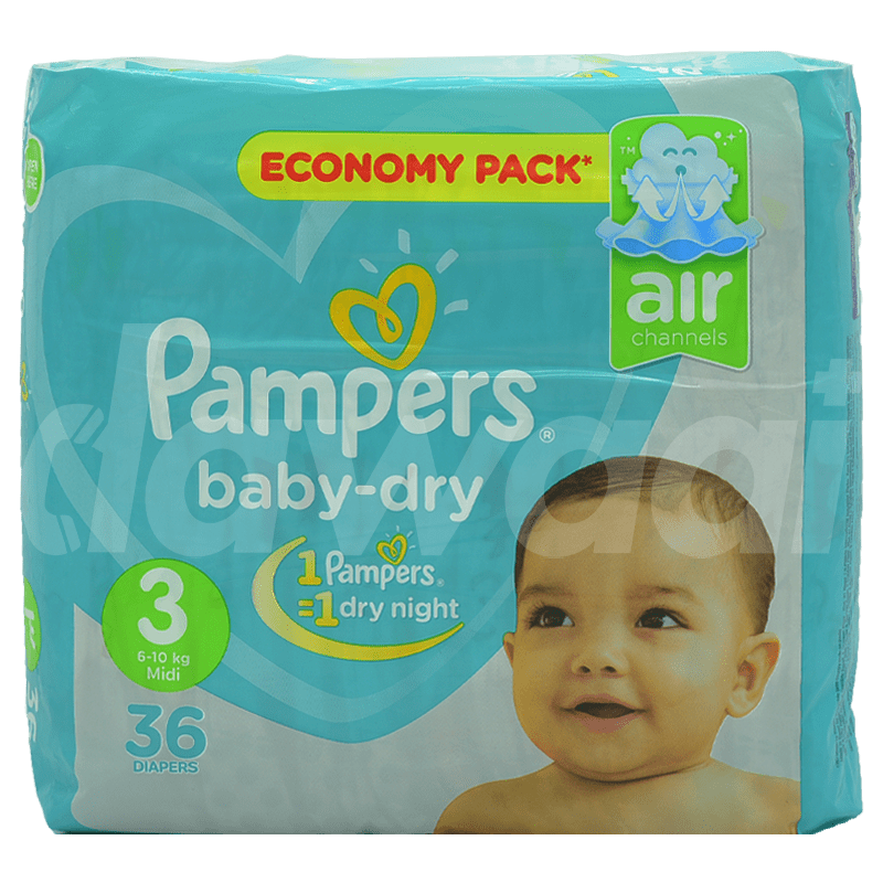 Pampers Baby Dry Size 3 (6-10 KG) 36 Counts