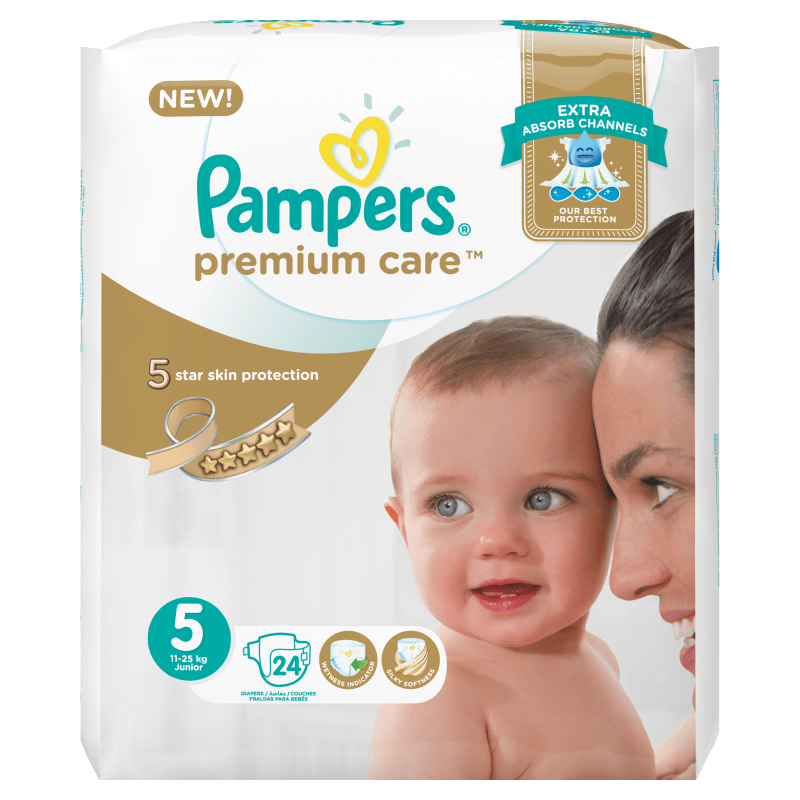 Pampers Premium care Size 5 (11-25 KG) 24 Counts