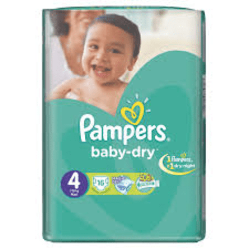 Pampers Baby-Dry Size 4 (9-18 KG) 16 Counts