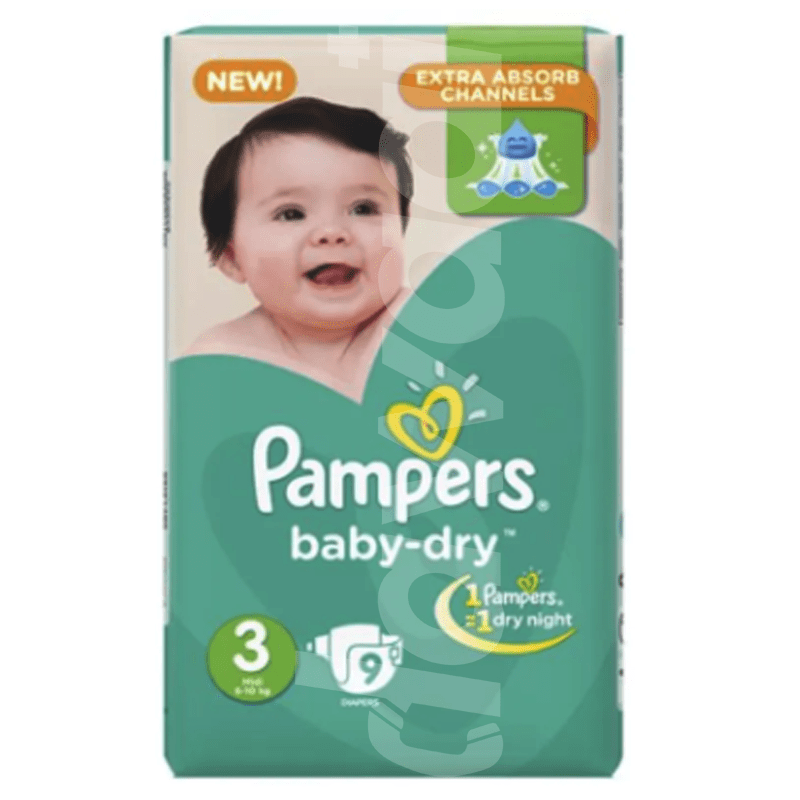 Pampers Baby-Dry Size 3 (6-10kg) 9 Counts