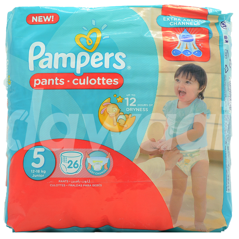 Pampers Pants Diapers  Size 5 (12-18KG) 26 Count