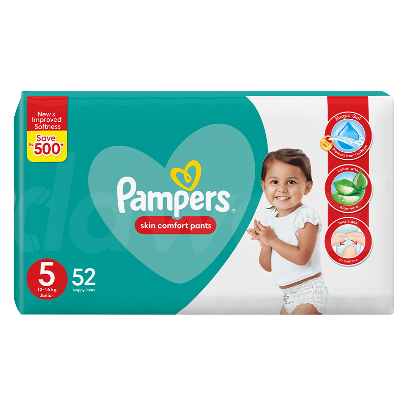 Pampers Mega Pack - Size 5 (12 - 16 Kg) Pants 52 Pcs. Pack