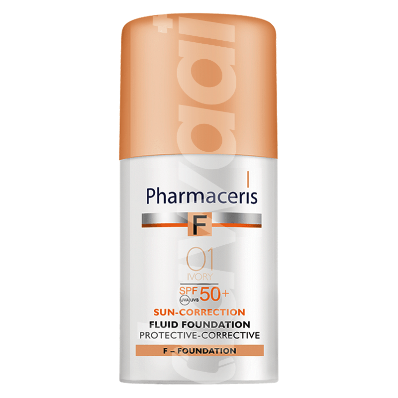PHARMACERIS F SPF 50+ Ivory 01 Fluid Foundation 30 ml Bottle