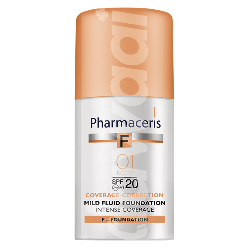 PHARMACERIS F SPF 20 Ivory 01 Fluid Foundation 30 ml Bottle