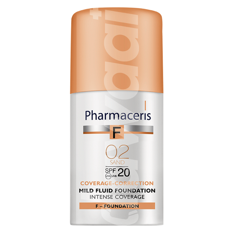 PHARMACERIS F SPF 20 Sand 02 Fluid Foundation 30 ml Bottle
