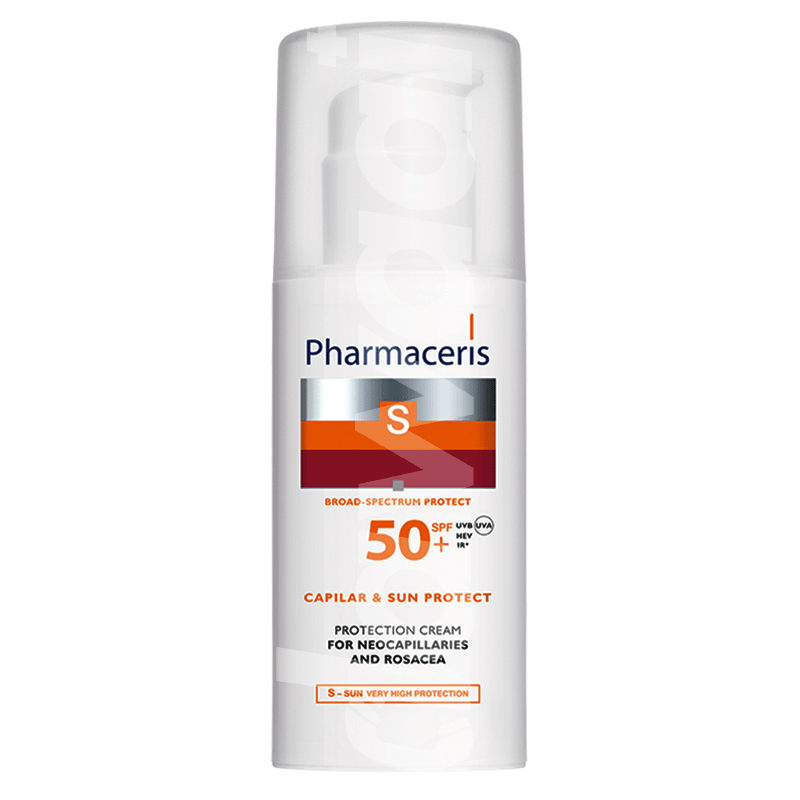 PHARMACERIS S SPF 50+ Neocapillary & Rosacea Sun Protect Cream 50 ml Bottle