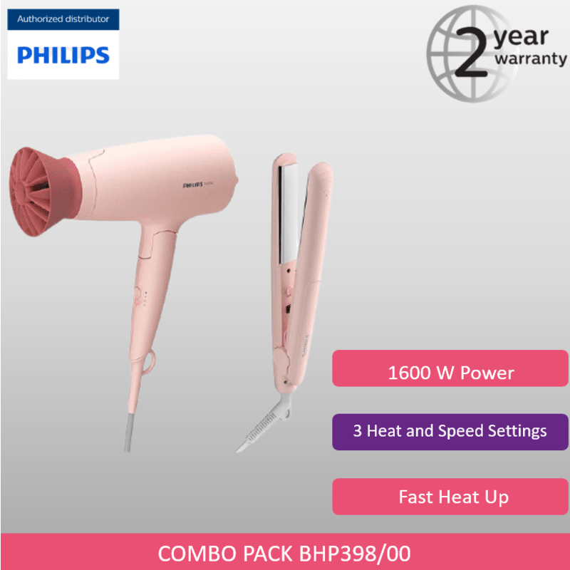 Philips Combo Pack (Dryer + Straightener) BHP398/00