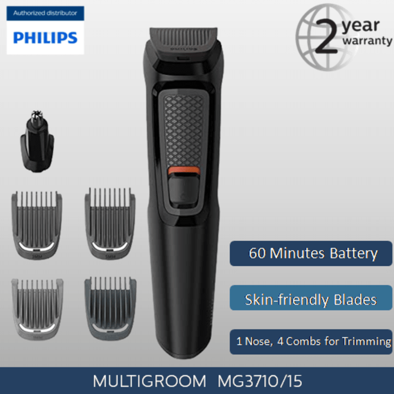 Philips Multigroom 6-in-1 Face Trimmer Series 3000 MG3710/15