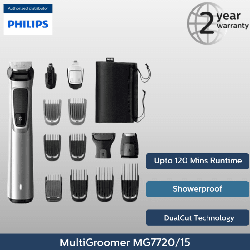 Philips Multigroom 14-in-1 Face, Head and Body Series 7000 MG7720/15