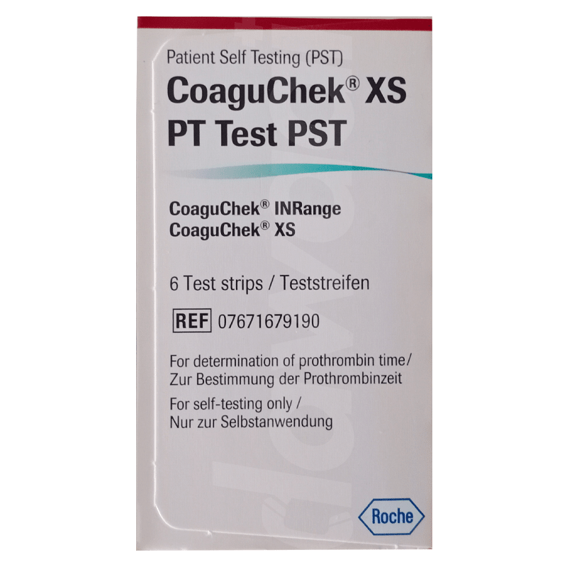 CoaguChek XS PT Test PST (for CoaguChek INRange and CoaguChek XS) 6 Pcs. Pack