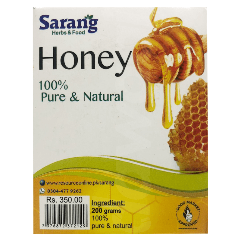 Sarang Pure & Natural Honey 200 gm Bottle