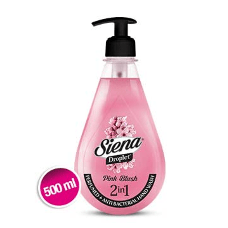 Siena Droplet Handwash 500ml - Pink blush