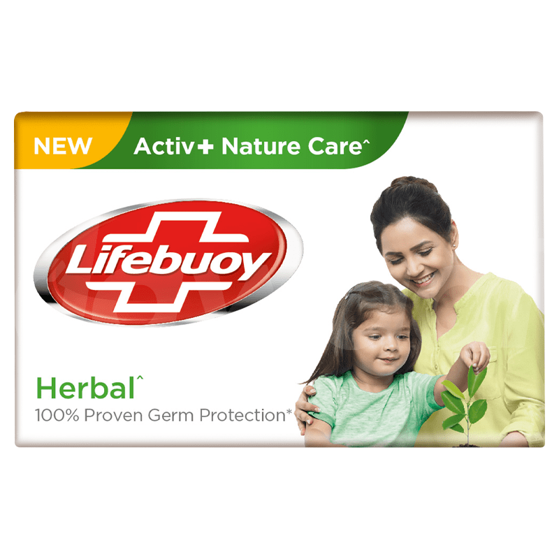 Lifebuoy Herbal ( Active + Nature Care ) Bar Soap 98 gm Pack