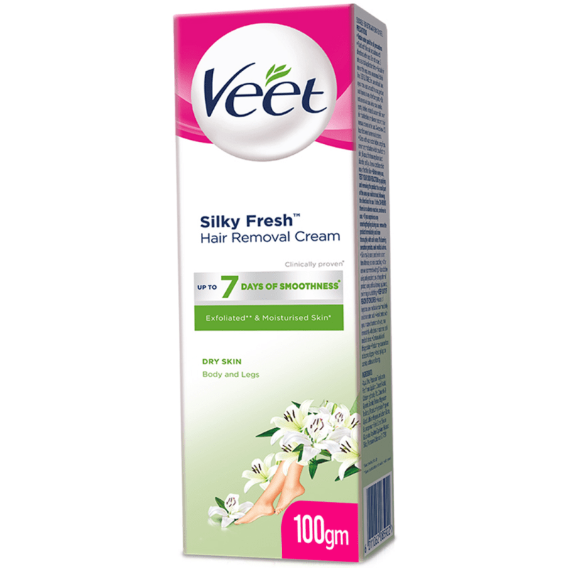 Veet Dry Skin Silk & Fresh Cream 100 gm Pack