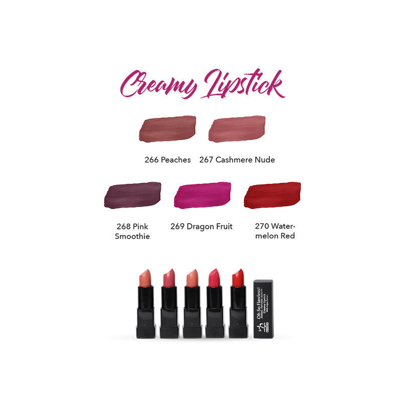 Herbal Infused Beauty Creamy Lipstick - Pink Smoothie