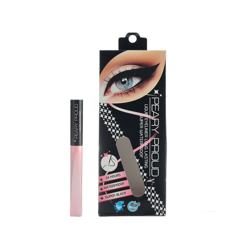 Peary Proud Long Lasting Liquid Eyeliner - Super Black
