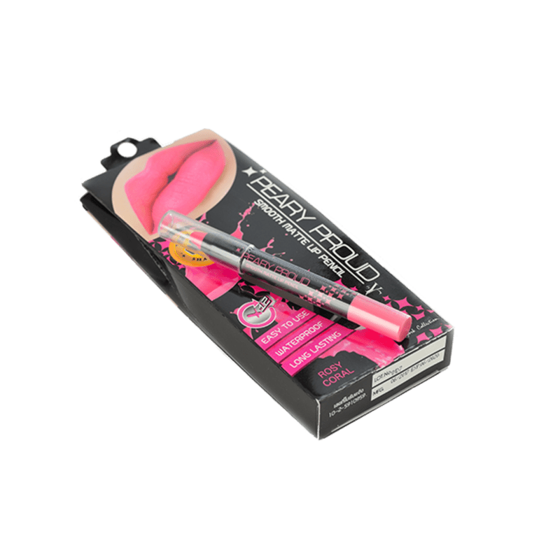 Peary Proud Smooth Matte Lip Pencil - Rosy Coral